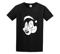 wenzhi Men's Pepe Le Pew Worn by Slash Symbol Logo T-Shirt Print Tees T Shirt O Neck XL