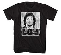 wenzhi Rambo Film Series John J. Rambo Canada 1982 Mugshot T-Shirt für Erwachsene, Schwarz Medium