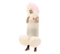 WENZPING Costume Gonfiabile Adulto,Vestito gonfiabile,Rosa Costumi di Halloween,Costume Gonfiabile Un Pezzo Vestiti Divertenti per La Festa di Single Halloween Blow Up per Adulti