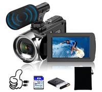 Weochi Videocamera Ultra HD 4K 48MP Registratore Fotocamera Digitale per YouTube TikTok 3 Pollici Rotazione Display 270 Gradi 18X Zoom Vlogging Videocamere per Bambini