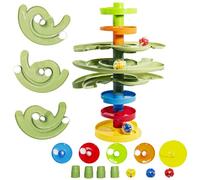 WEofferwhatYOUwant Double Plus Ball Drop - Torre con Rampe Interattive e Palline Grandi - Gioco Educativo Montessori per Bambini 9M+ - Stimola Coordinazione, Sensoriale, Regalo Perfetto