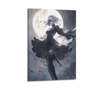 WEOFURBL Nier Automata - Poster decorativo da parete su tela, stampa moderna, per camera da letto, per camera da letto, 50 x 75 cm