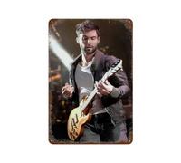 WEOFURBL Poster cantante Adam Levine Decorazione da parete Art Metallo Tin Poster Moderno Bar Decorations30x20cm