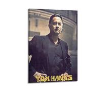 WEOFURBL Poster decorativo da parete con attore Tom Hanks, stampa artistica moderna su tela, poster decorativo per camera da letto, 30 x 45 cm