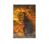 WEOFURBL Poster decorativo da parete con gladiatori romani sotto il fuoco, stampa artistica su tela, poster decorativo moderno per camera da letto, 60 x 90 cm