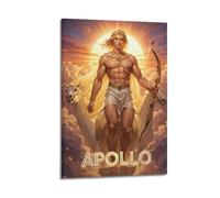 WEOFURBL Poster decorativo da parete su tela, motivo: Apollo, dio greco, stampa moderna, per camera da letto, 20 x 30 cm