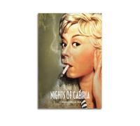 WEOFURBL Poster decorativo da parete su tela, motivo: Nights of Cabiria, stampa artistica su tela, poster decorativo moderno, per camera da letto, 30 x 45 cm
