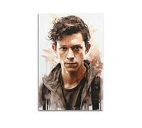 WEOFURBL Tom Holland - Poster decorativo da parete con attore Tom Holland, stampa artistica moderna su tela, poster decorativo per camera da letto, 40 x 60 cm