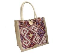 WEOKDFHA Borse Tote In Lino Borsa for la spesa di grande capacità in lino for da donna for for stilista Comoda borsa for il pranzo vintage(Red)