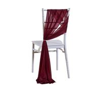 WEOKDFHA Fiocchi per Sedie 10/50Pcs 17x250cm Chiffon Chair Sashes 2PCS/Set Sage Pink Ivory Sash Wedding Covers Ribbon Party Aisle Decor(Color,10 PCS)