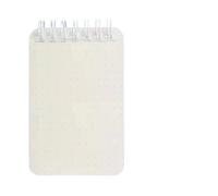 WEOKDFHA Quaderno A Spirale Mini quaderno A7, portatile, tascabile, semplice, piccolo, blocco note, libretto, cancelleria for ufficio(Dot matrix)