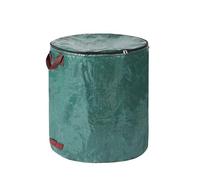 WEOKDFHA Sacchi per Foglie da Giardino Sacco for Rifiuti da Giardino 120-500 Litri con Coperchio, Pieghevole, La Raccolta delle Foglie(300L,with Lid)