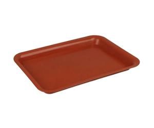 WEOKDFHA Sottovasi per Piante 1 Pezzo di plastica Resistente Rettangolare Vaso for Fiori for Interni ed Esterni sottovaso for Piante(Red-35cmX25cm)