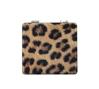 WEOKDFHA Specchietto Compatto Per Il Trucco Specchio da trucco portatile leopardato, specchio tascabile quadrato bifacciale, mini cosmetico retrò(Color 5)