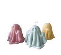 WEOKDFHA Stampi per Candele DIY Halloween Fantasma Candela Stampo in Silicone Aromaterapia Candela Intonaco Sapone Fatto a Mano Stampo Decorazione di Halloween