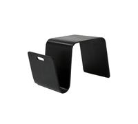 WEOKDFHA Tavolino Tavolino da caffè in legno massello semplice e moderno creativo tavolino da tè design in legno curvato mobili da soggiorno(Black)