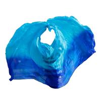 WEOKDFHA Velo di Seta per Danza del Ventre Seta Stage Performance Dancewear Accessori Tie Dye Texture Leggera Scialli di Velo Sciarpa da Donna Costumi Veli Danza del Ventre(19,L 250cm-114cm)