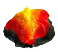 WEOKDFHA Velo di Seta per Danza del Ventre Veli di Seta for Pancia Scialli Tinti a Mano Sciarpa Costumi Accessori(Color 13-dz,M- 250X114cm)