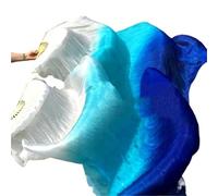 WEOKDFHA Ventaglio per Danza del Ventre 1 Paio di veli Lunghi da Donna for Danza del Ventre in Seta Sinistra Destra for spettacoli lode(Color 9,210cm 1pair)