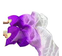 WEOKDFHA Ventaglio per Danza del Ventre 1 Paio di veli Lunghi da Donna for Danza del Ventre in Seta Sinistra Destra for spettacoli lode(Color 19,120cm 1pair)