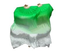 WEOKDFHA Ventaglio per Danza del Ventre 1 Paio di veli Lunghi da Donna for Danza del Ventre in Seta Sinistra Destra for spettacoli lode(Color 7,210cm 1pair)