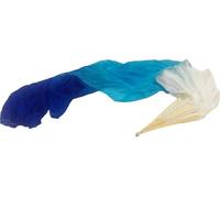 WEOKDFHA Ventaglio per Danza del Ventre Velo di Seta Danza del Ventre, Vero ventaglio Lungo, Ballerino, Puntelli for Prestazioni, Bandiera lode della Chiesa, Streamer(Color 3,120cm)