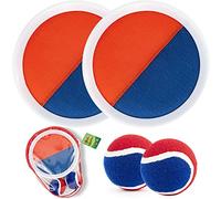 Weokeey Cattura Racchette Palline Set Giochi Spiaggia Bambini Racchettoni Giochi Spiaggia Mare Esterno Giardino Bambino Bambina Bambini Adulti Famiglia Giocattoli 3 4 5 6 7 8 Anni Pasqua Regalo