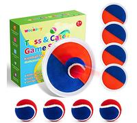 Weokeey Cattura Racchette Palline Set Giochi Spiaggia Bambini Racchettoni Giochi Spiaggia Mare Esterno Giardino Bambino Bambina Bambini Adulti Famiglia Giocattoli 3 4 5 6 7 8 Anni Pasqua Regalo