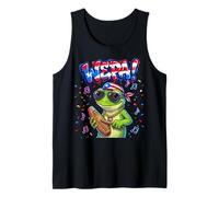 Wepa Coqui Frog Puerto Rico Flag Güiro Music Canotta