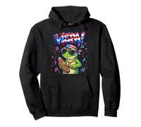 Wepa Coqui Frog Puerto Rico Flag Güiro Music Felpa con Cappuccio