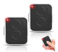 Wepai 433,92 MHz, telecomando per porta da garage, 2 pezzi, per Era ON2E ON2, telecomando da garage, compatibile con ricevitori automatizzati, nero/bianco