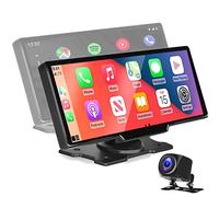 WEPARTICULAR Wireless CarPlay e Android Auto 10“ Touchscreen Car Monitor Car Stereo, DVR AirPlay e Mirror Link, Autoradio sul cruscotto, Chiamate Bluetooth, Assistente Siri con telecamera posteriore
