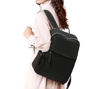 WEPLAN Zaino Donna Elegante Università e Scuola Media, Casual e Lavoro con Porta USB, Porta PC 14 Pollici Impermeabile, Nero