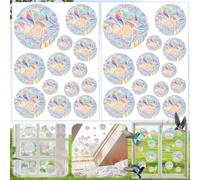 Weploda 26 Pezzi Adesivi per Finestre Prisma, Arcobaleno Adesivi per Finestre per Uccelli Strike, Anti-Collisione Statico Arcobaleno Adesivi, Finestra Suncatcher Sticker, Per Porte e Finestre