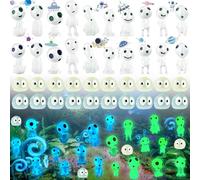 Weploda 40 Pezzi Mini Elfi Decorazione del Giardino, Luminoso Fantasma Elfi, Elfi Degli Alberi Resina, Alberi Resina Mononoke Figure, Per Decorazioni Interne Ed Esterne Di Casa e Giardino