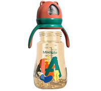 Weppduk Biberon per, biberon per | Bottiglia di cartone animato per bambini che allattano al seno | New Born Bottles Flacone collo largo da 300 ml, biberon con capezzolo morbido anti-colica facile