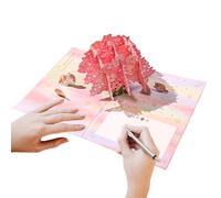 Weppduk Biglietto di compleanno | Biglietti di nozze | Luna Stelle Alce Card Cartolina Cartolina di Natale Carta Moglie per Fidanzata e Madre