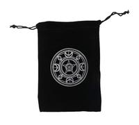 Weppduk Custodia per carte dei tarocchi, Misteriosa custodia per carte dei tarocchi della magia nera, Tasca per carte dei tarocchi con coulisse per carte da gioco Rider Waite Tarot Deck Oracle Cards