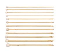 Weppduk Set di ferri da maglia dritti, adatti ai principianti, kit di ferri da maglia dritti per sciarpe, cappelli, calze, guanti, scarpe