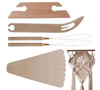 Weppduk Weaving Shuttle | aghi con manico in legno di faggio - Shuttle per lavori a maglia con bastoncini per capannone per amici, , principianti, forniture artigianali a maglia