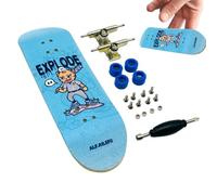 Weqizuerqi 100x30mm Skateboard protagonista di fingerboard tamponiera di finger tavolo da taglio in legno per gli impiegati o gli studenti riducono la pressione rilassante regalo cerebrale