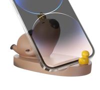 Weqizuerqi Adorabile Portacellulare Capibara - Figura Animale Porta Cellulare,Ornamento Desktop Multifunzione Elegante Per Dormitorio Ufficio Soggiorno Camera
