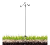 Weqizuerqi Barre per uccelli per esterni - Colonna di mangime per uccelli regolabile per esterni - Staffe decorative da giardino regolabili per luci - per piante rampicanti - per giardino