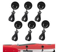 Weqizuerqi Clip per pagaia per Kayak, 6 Toppe multifunzionali a Fissaggio rapido, Fibbia Fissa Marina, Fibbia per Corda da Paddleboard per Kayak, Canoa, zattera
