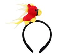 Weqizuerqi Fascia Per Capodanno Lunare | Copricapo Per Feste In Peluche A Forma Di Cavallo,Cerchietto Per Capelli A Forma Di Bambola Animale,Per Eventi Vari Come Auguri Capodanno Cinese Foto Famiglia