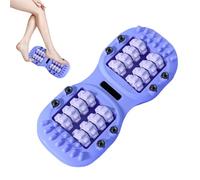 Weqizuerqi Foot Roller, massaggiatore per la rigenerazione muscolare, punto trigger, doppio rullo per rilassamento muscolare, per la casa, le donne, gli anziani, il collo, la schiena e il polpaccio