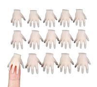 Weqizuerqi Mini mani di Halloween | Scheletro realistico zombie mani per Halloween, terrore terrore, brividi, decorazioni - 15 pezzi horror festivi per feste a tema