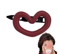 Weqizuerqi Morandi - Fermaglio per capelli a forma di cuore, accessorio per capelli, antiscivolo, a forma di cuore, per bagno, Natale e compleanno, vacanze e giorni feriali