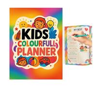 Weqizuerqi Planner per diario degli obiettivi per tutti,Organizzatore colorato senza odore per studio, famiglia, scuola, casa