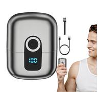 Weqizuerqi Rasoio Elettrico | Tagliabarba Elettrico Uomini - Macchina Da Barba Senza Fili Ricaricabile Impermeabile Con Display LED, Kit Toeletta Portatile Per Pelli Sensibili